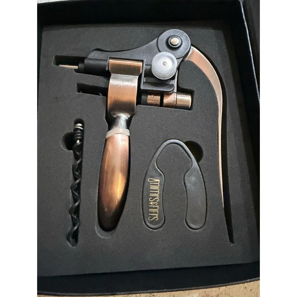 MIMI'S & FIFI'S WINE ACCESSORIES LEVER‎ CORKSCREWOPEN BOX
